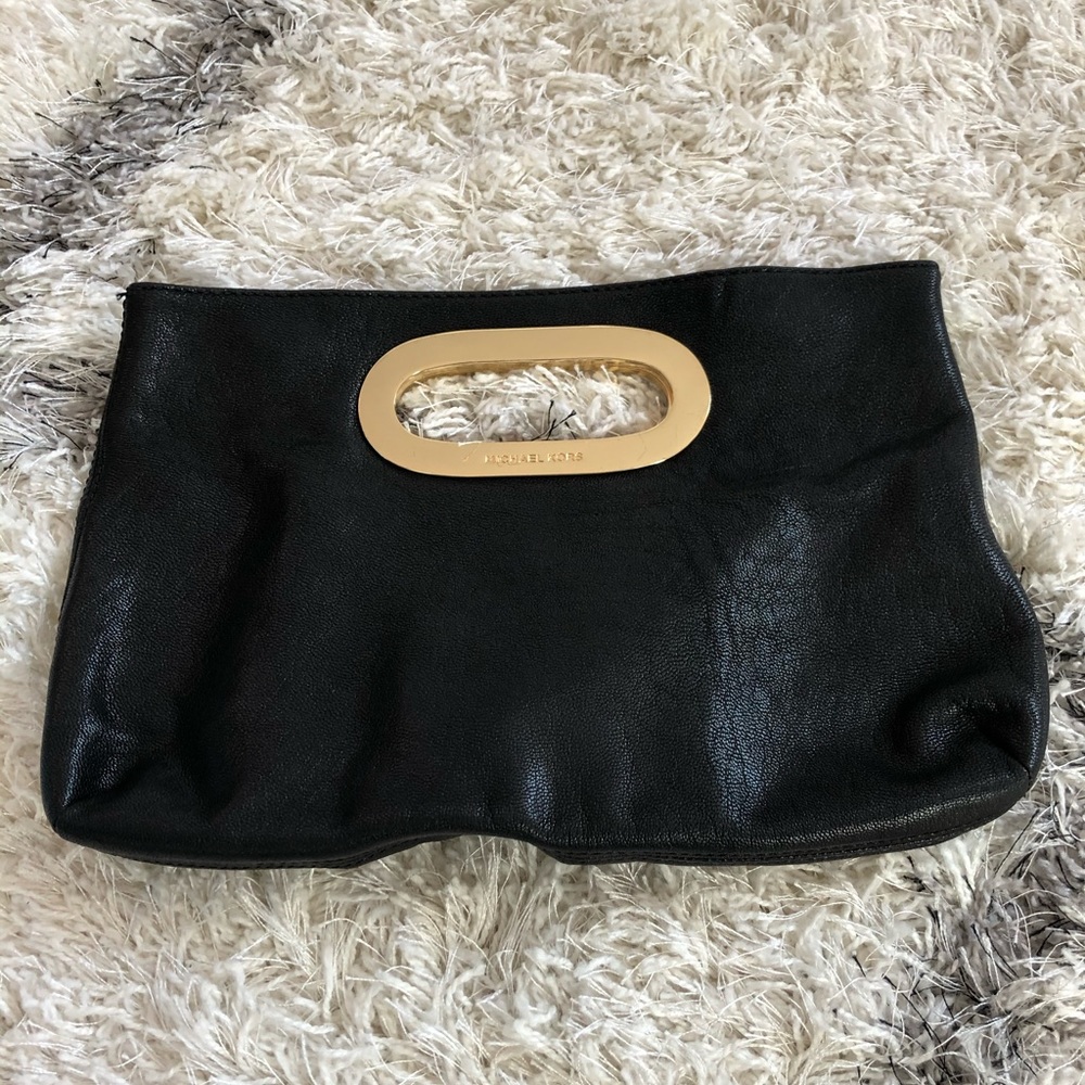 Michael Kors black clutch